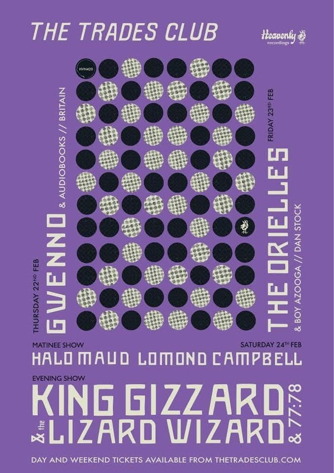 Show poster for Trades Club on 2018-02-24T00:00:00.000Z