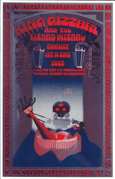 Bootleg poster for Forest Hills Stadium on 2025-08-01T04:00:00.000Z