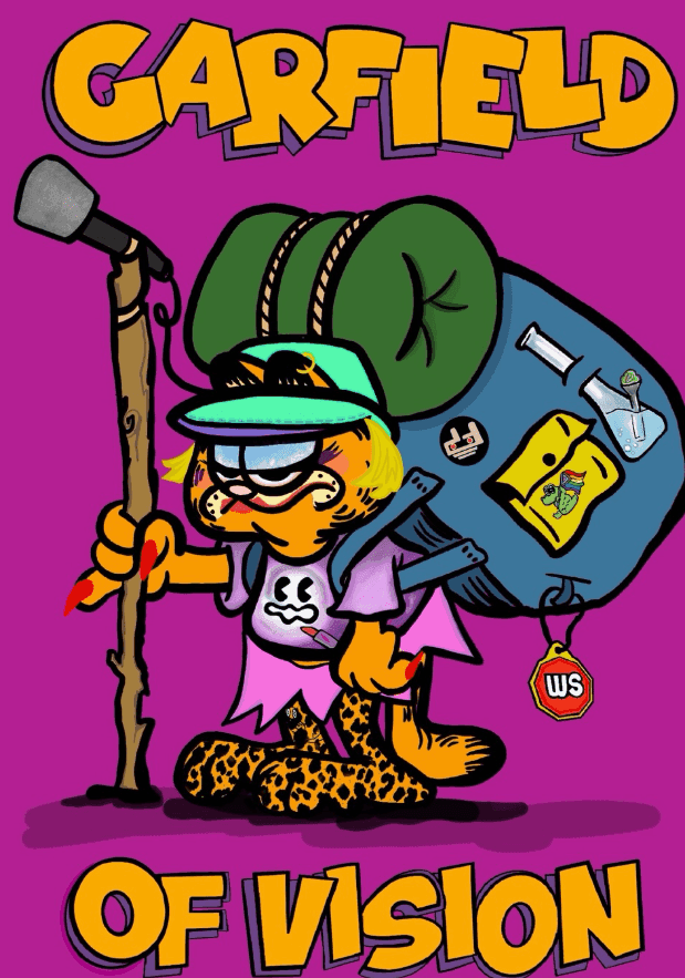 DragGarfield of Vision Sticker - Item by Weirdo Swarm