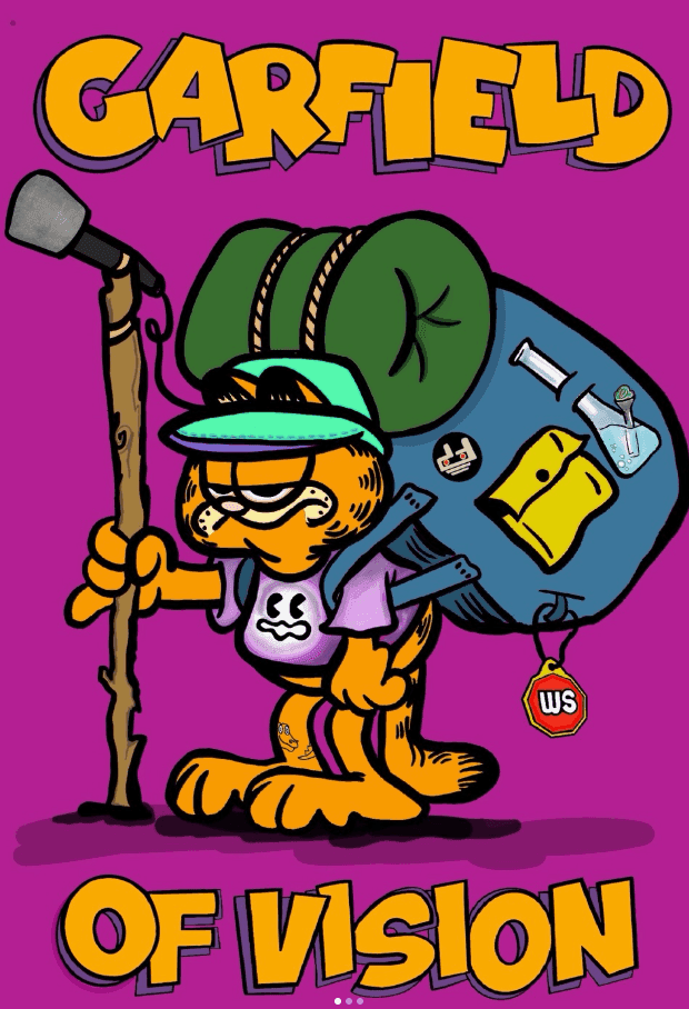 Garfield of Vision Sticker - Item by Weirdo Swarm